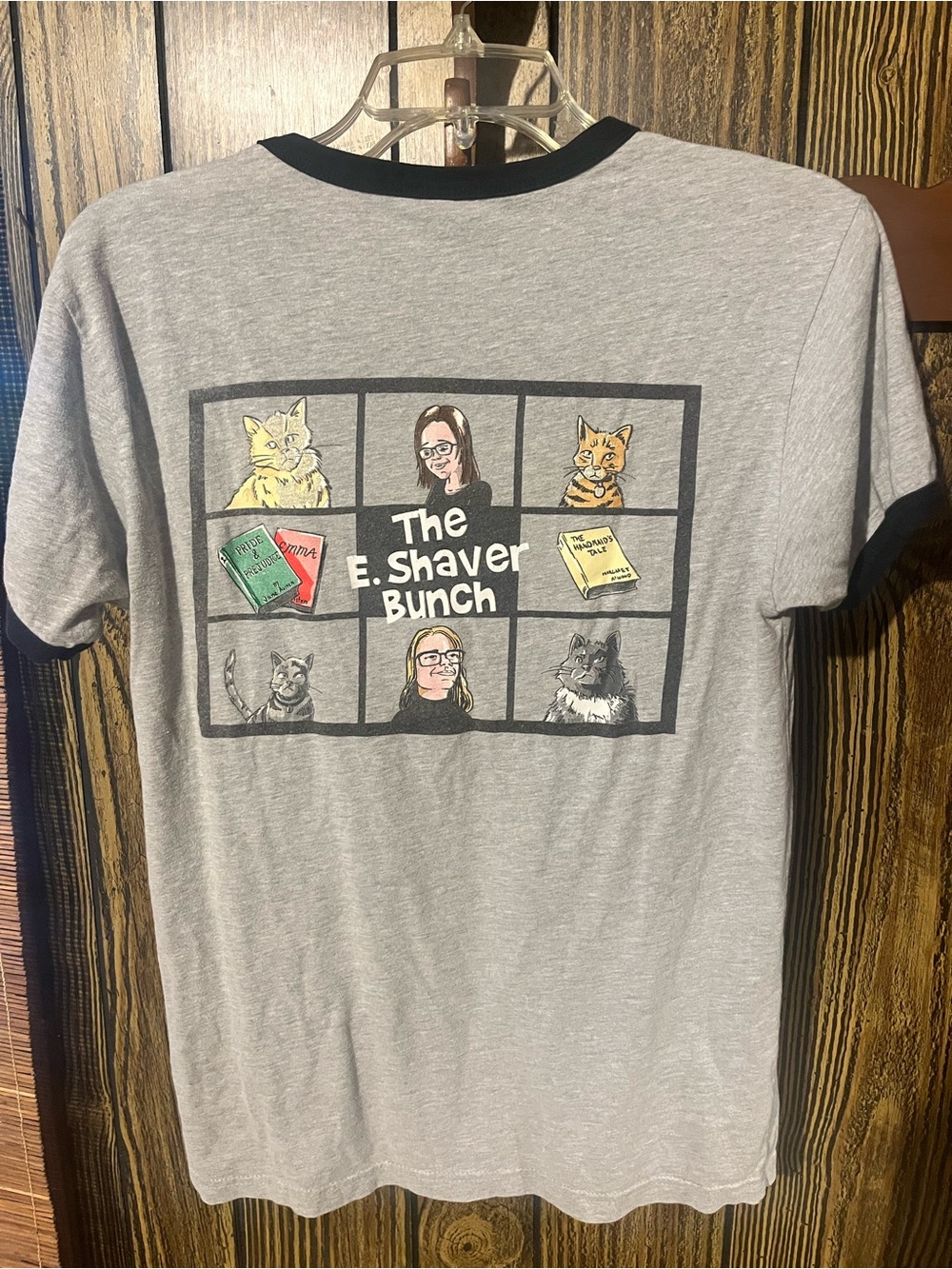 Savannah Grey Ringer Tee - Picture 2 of 3